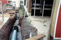 Lay piping with risers at each valve location.